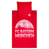 FC Bayern München Bettwäsche Set Meisterschale rot 3-teilig (Kissen- und Deckenbezug + Spannebettlaken) FCB