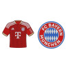 FC Bayern München Magnet 2er Set - Logo & Trikot - Kühlschrankmagnet FCB