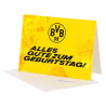 Borussia Dortmund Geburtstagsgrusskarte - Alles Gute zum Geburtstag! - gelb | Karte | BVB 09
