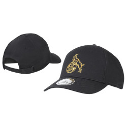1. FC Köln Basecap - Logo Gold - Kappe | schwarz | Cap
