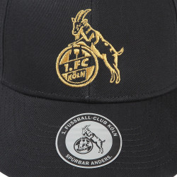 1. FC Köln Basecap - Logo Gold - Kappe | schwarz | Cap