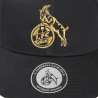 1. FC Köln Basecap - Logo Gold - Kappe | schwarz | Cap