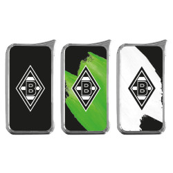 Borussia Mönchengladbach 3er Set  Metall Feuerzeug Doming  | Softflamme | BMG