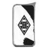 Borussia Mönchengladbach Metall Feuerzeug Doming  Schwarz-Weiß | Softflamme | BMG