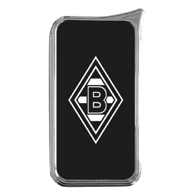 Borussia Mönchengladbach Metall Feuerzeug Doming  Schwarz | Softflamme | BMG