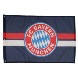 FC Bayern München Hissfahne NAVY | 180 x 120 cm | Fahne | Flagge | FCB