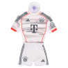 FC Bayern München Autotrikot 2025/26 | Weiß | Mini Kit Away | Auto Trikot mit Saugnapf FCB