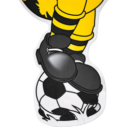Borussia Dortmund Wandtattoo - Emma - 35.9 x 66.6 cm | Wandsticker BVB 09