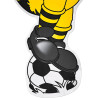 Borussia Dortmund Wandtattoo - Emma - 35.9 x 66.6 cm | Wandsticker BVB 09