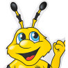 Borussia Dortmund Wandtattoo - Emma - 35.9 x 66.6 cm | Wandsticker BVB 09