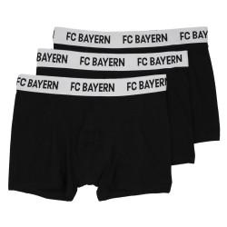 FC Bayern München Boxershorts 3er Set schwarz | Short | Unterhose | FCB - Gr. S bis XXL