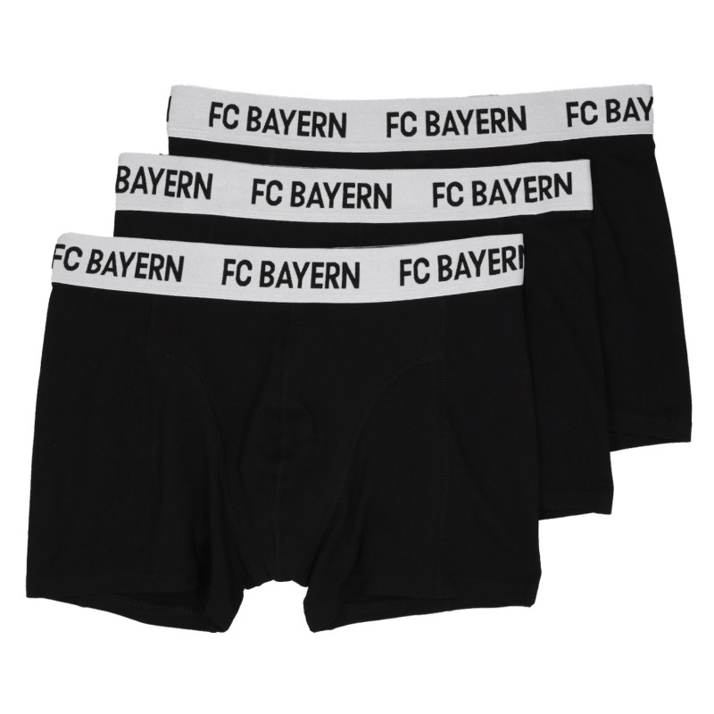 FC Bayern München Boxershorts 3er Set schwarz | Short | Unterhose | FCB - Gr. S bis XXL