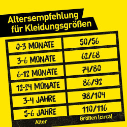 Borussia Dortmund Baby Body gestreift 2er Set Bodie | BVB 09