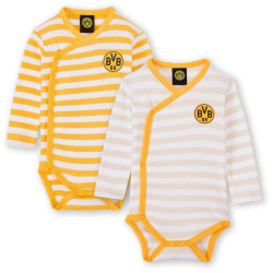 Borussia Dortmund Baby Body gestreift 2er Set Bodie | BVB 09