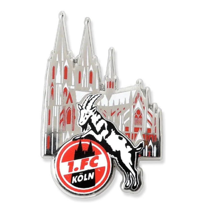 1. FC Köln Pin - Kölner Dom - farbig | Anstecker | Button