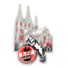 1. FC Köln Pin - Kölner Dom - farbig | Anstecker | Button