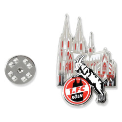 1. FC Köln Pin - Kölner Dom - farbig | Anstecker | Button