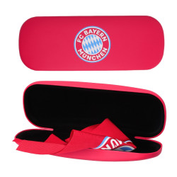 FC Bayern München Brillenetui mit Brillenputztuch - Logo - rot Etui FCB