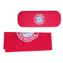 FC Bayern München Brillenetui mit Brillenputztuch - Logo - rot Etui FCB