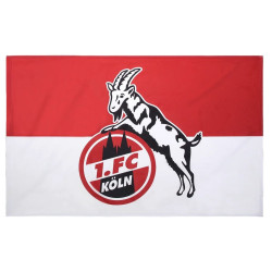 1. FC Köln Fahne - Logo - 150 x 100 cm | Quer | Flagge