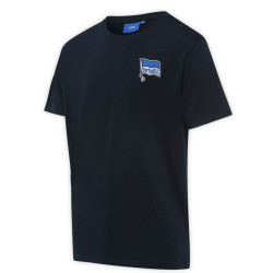 Hertha BSC Berlin T-Shirt – Logo navy - unisex Shirt mit Sticklogo dunkelblau HBSCB - Gr. XS bis 4XL