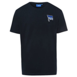 Hertha BSC Berlin T-Shirt – Logo navy - unisex Shirt mit Sticklogo dunkelblau HBSCB - Gr. XS bis 4XL