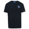 Hertha BSC Berlin T-Shirt – Logo navy - unisex Shirt mit Sticklogo dunkelblau HBSCB - Gr. XS bis 4XL