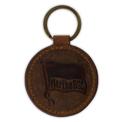 Hertha BSC Berlin Leder Schlüsselanhänger - Logo - rund | Anhänger | HBSCB