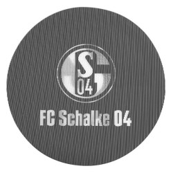 FC Schalke 04 Aufkleber Lentikular schwarz 8 cm  Classic | Sticker mit Wechselbild | S04