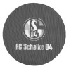 FC Schalke 04 Aufkleber Lentikular schwarz 8 cm  Classic | Sticker mit Wechselbild | S04