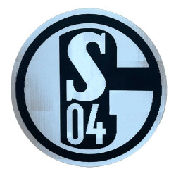 FC Schalke 04 Aufkleber Lentikular schwarz 8 cm  Classic | Sticker mit Wechselbild | S04