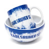 Karlsruher SC Frühstücksset Müslischale + Tasse im Set | KSC
