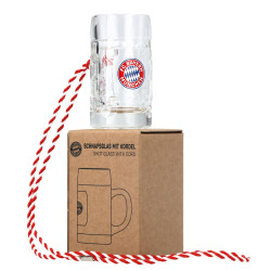 FC Bayern München Schnapsseidel mit Kordel 2er-Set | Schnapsglas | Logo | Glas | FCB