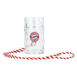 FC Bayern München Schnapsseidel mit Kordel 2er-Set | Schnapsglas | Logo | Glas | FCB