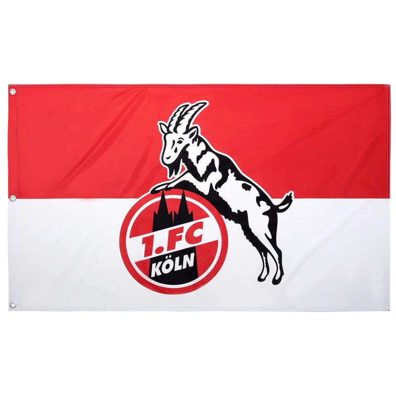 1. FC Köln Hissfahne - Logo - 250 x 150 cm | Quer | Fahne | Flagge