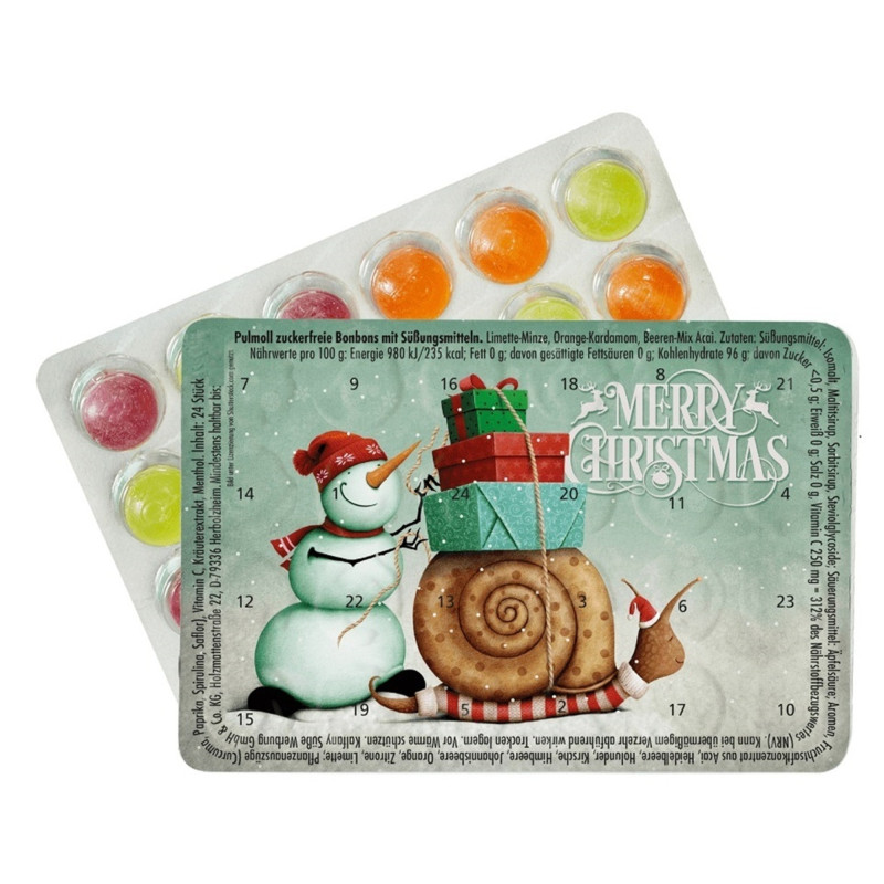 Kleinster Adventskalender der Welt - Schneckenpost - Pulmoll - Bei Kauf von 3 Kalendern gibt's den 4. gratis