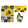 Borussia Dortmund Socken Adventskalender 12 Paar Weihnachtssocken Gr. 39-44 unisex Weihnachtskalender BVB 09