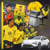 Borussia Dortmund Adventskalender mit Autogrammkarten und Poster - Plus BVB-Hissfahne Stadtwappen