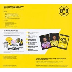 Borussia Dortmund Schokoladen Adventskalender mit Autogrammkarten & Poster - Plus Aufkleber & Lesezeichen