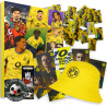 Borussia Dortmund Adventskalender mit Autogrammkarten und Poster - Plus Fischerhut Logo