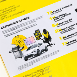 Borussia Dortmund Adventskalender mit Autogrammkarten und Poster - Plus Fischerhut Logo