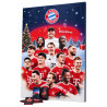 FC Bayern München Adventskalender mit Autogrammkarten & Poster - Plus Schal Rot-Weiß