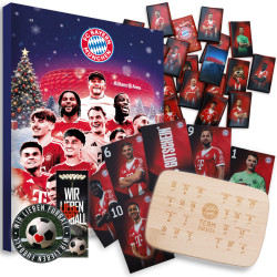 FC Bayern München Premium Adventskalender - Plus FCB-Frühstücksbrettchen