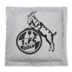 1. FC Köln Outdoorkissen grau | Kissen | 50 x 50 | Sofakissen | Dekokissen