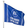 Karlsruher SC Hissfahne mit Schlaufe - Karlsruher Sport-Club - Fahne | 150 x 100 cm | Flagge | KSC