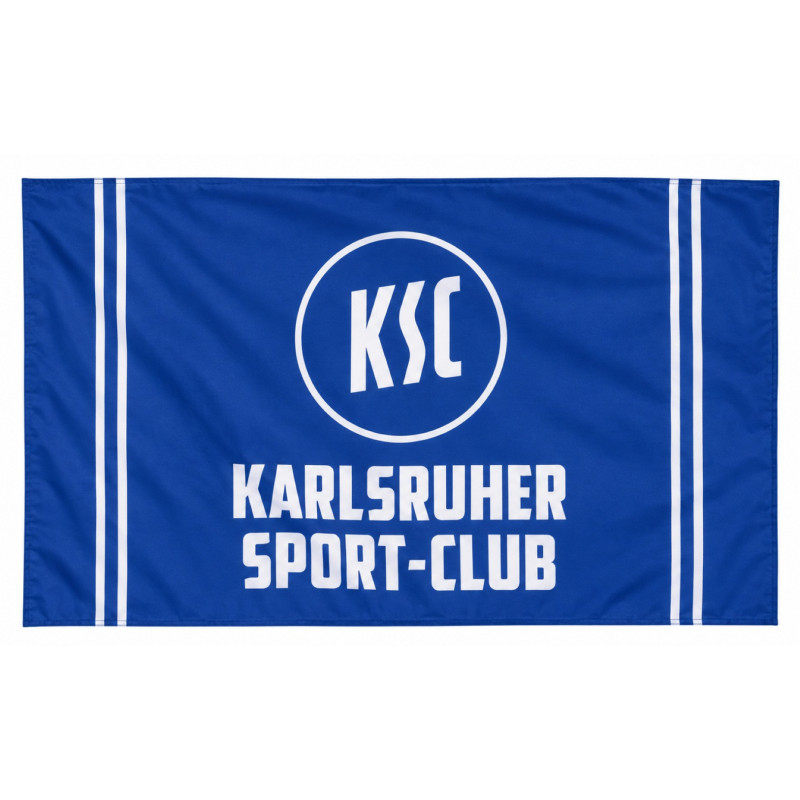 Karlsruher SC Hissfahne mit Schlaufe - Karlsruher Sport-Club - Fahne | 150 x 100 cm | Flagge | KSC