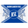 Karlsruher SC Hissfahne mit Ösen - Greif - Fahne | 150 x 100 cm | Flagge | KSC