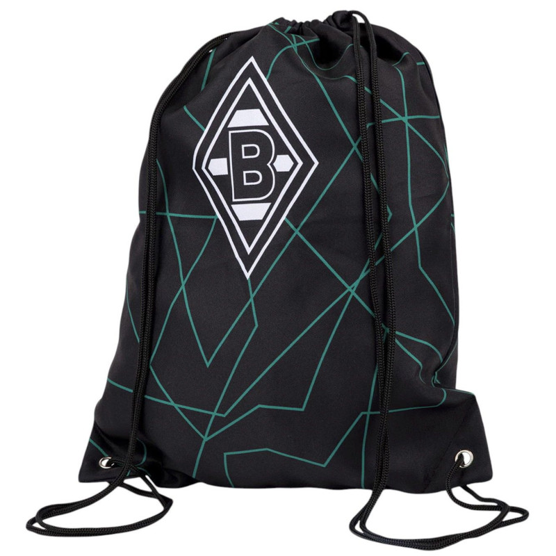 Borussia Mönchengladbach Turnbeutel schwarz | Sportbeutel | Rucksack | BMG