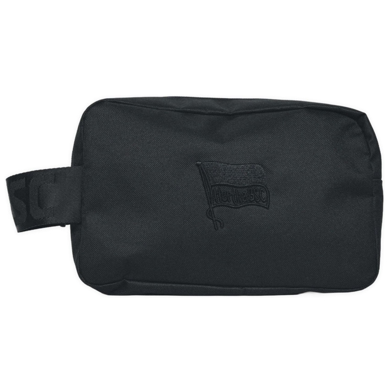 Hertha BSC Berlin Kulturbeutel - all Black - schwarz | Waschtasche | Kulturtasche | HBSCB
