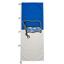Hertha BSC Berlin Hissfahne - Logo - 120 x 300 cm | Hochformat | Fahne  | Blau-Weiß | Flagge | HBSCB